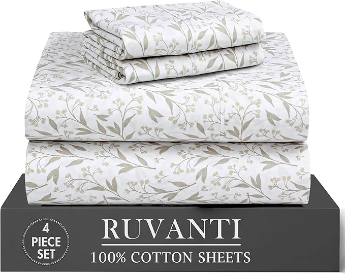 Superior RUVANTI 4 Pcs Cotton Sheets Original