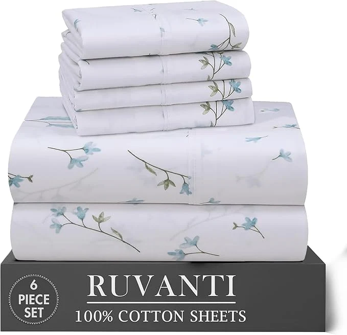 Responsible RUVANTI 6 Pcs Cotton Sheets Verified