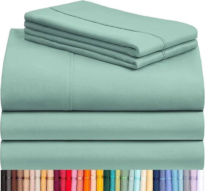 Official LuxClub 5 PC Split King Sheet Set Bed Sheets Deep Pockets 18 Eco Friendly Smooth