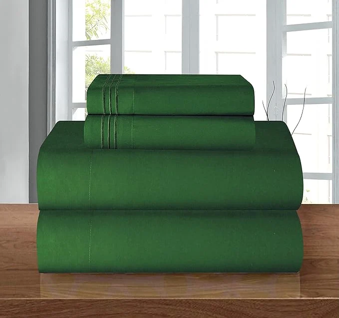 Premium Material Elegant Comfort Luxury Quality Microfiber 4-Piece 1500 Premium Hotel Sheet Consistent
