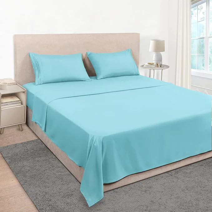 Expertly Made Mejoroom King Size Bed Sheet Set Lightweight