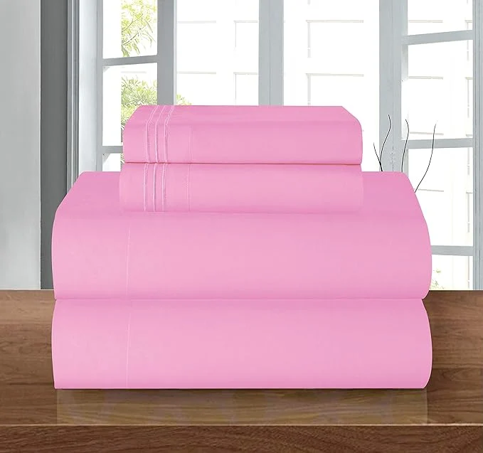Elegant Comfort Luxury 1500 Premium Hotel Quality Microfiber 4-Piece Sheet Set Enhanced