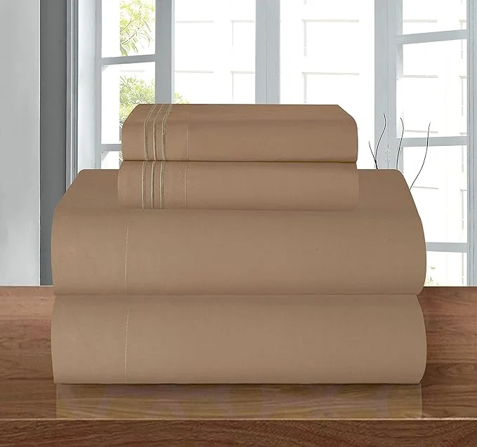 Relaxed Elegant Comfort Luxury 1500 Premium Hotel Quality Microfiber 4-Piece Sheet Set Refined