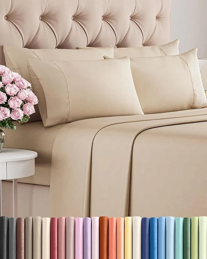 Practical Queen 6 Piece Sheet Set Solid