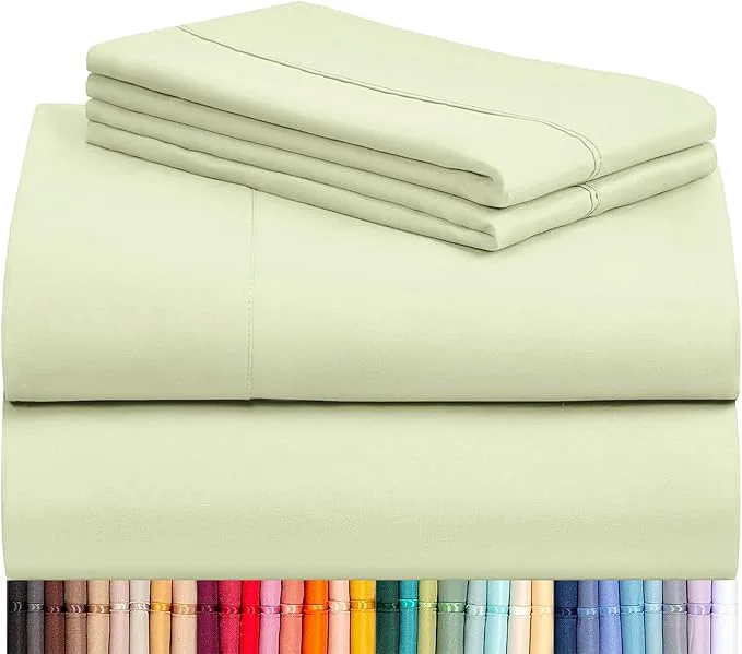 Exclusive LuxClub 4 PC Sheet Set Bed Sheets Deep Pockets 16 Eco Friendly Wrinkle Premium