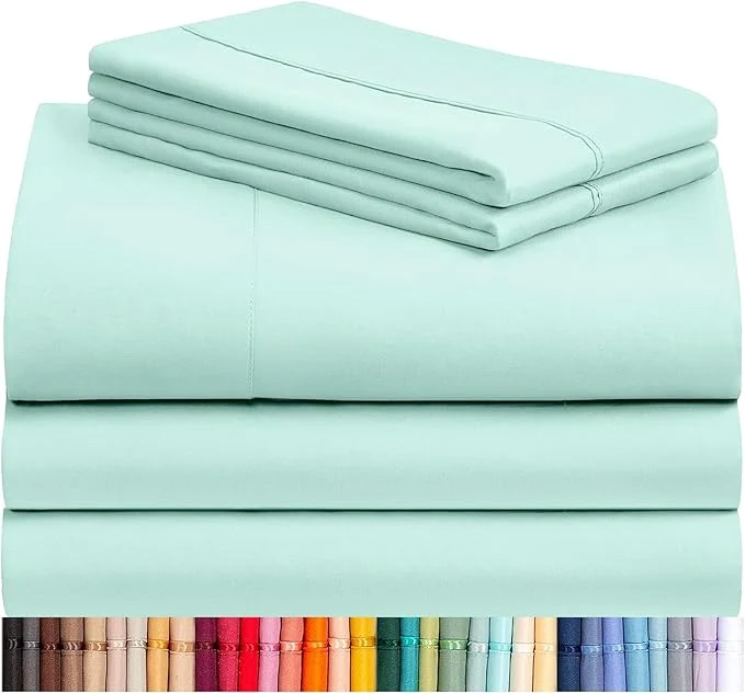 Luxury LuxClub 5 PC Sheet Set Bed Sheets Deep Pockets 16 Eco Friendly Wrinkle Healthy
