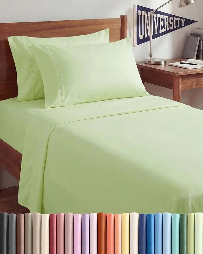 World-Class Twin XL 4 Piece Sheet Set Practical