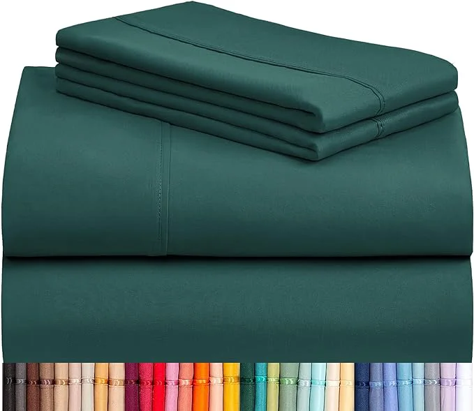 Refined LuxClub 3 PC Sheet Bed Sheets Deep Pockets 18 Eco Friendly Wrinkle Dependable