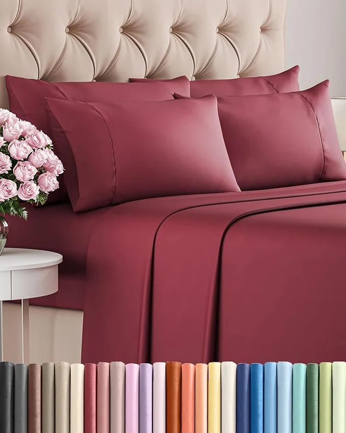 Soft Cal King 6 Piece Sheet Set Eco-Friendly