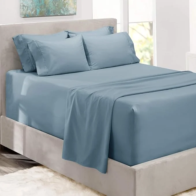 Genuine Hearth Harbor Bed Sheets Luxury Soft 6 Piece Bed Sheet Set Extra Deep Pocket Comfortable