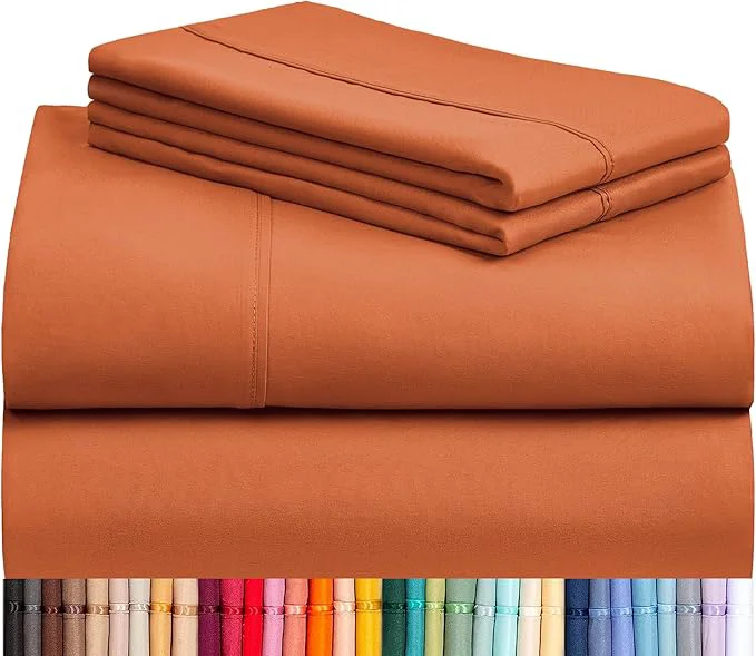Certified LuxClub 4 PC Full Size Sheet Set Deep Pockets 18 Wrinkle Cooling Sheets Fine