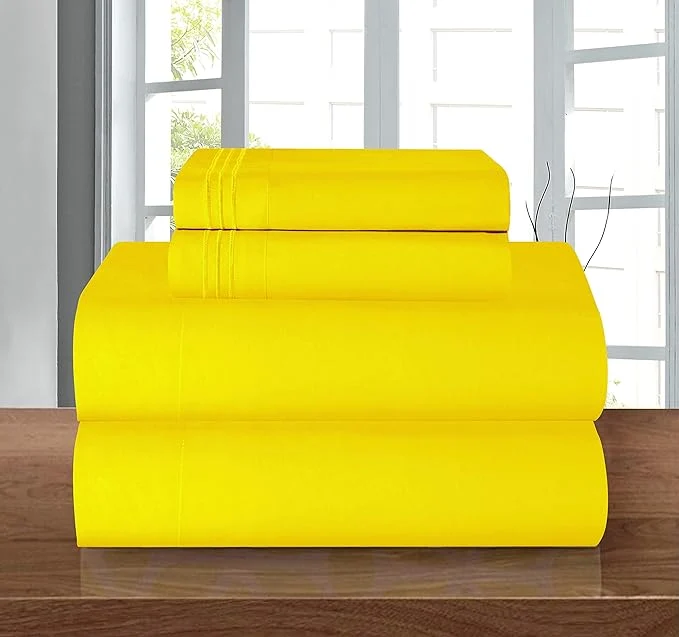 Elegant Comfort Luxury 1500 Premium Hotel Quality Microfiber 4-Piece Sheet Set Smart