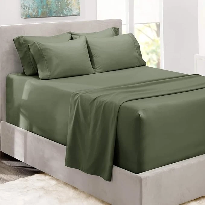 Premium Hearth Harbor Bed Sheets Luxury Soft 6 Piece Bed Sheet Set Extra Deep Pocket High-Performance