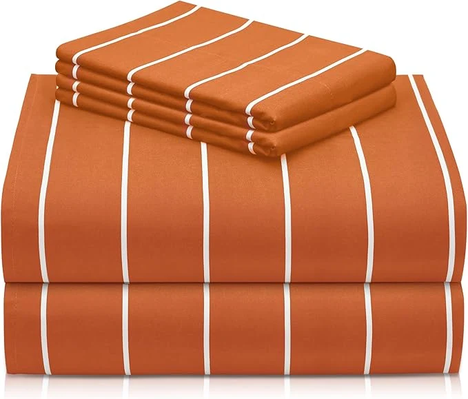 Superior LuxClub 4 PC Sheet Set Bed Sheets Deep Pockets 16 Wrinkle Cooling Machine Solid