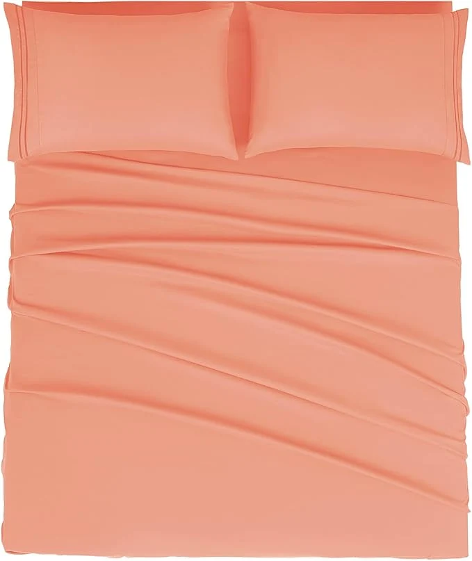 Classic Mejoroom King Size Bed Sheet Set Natural