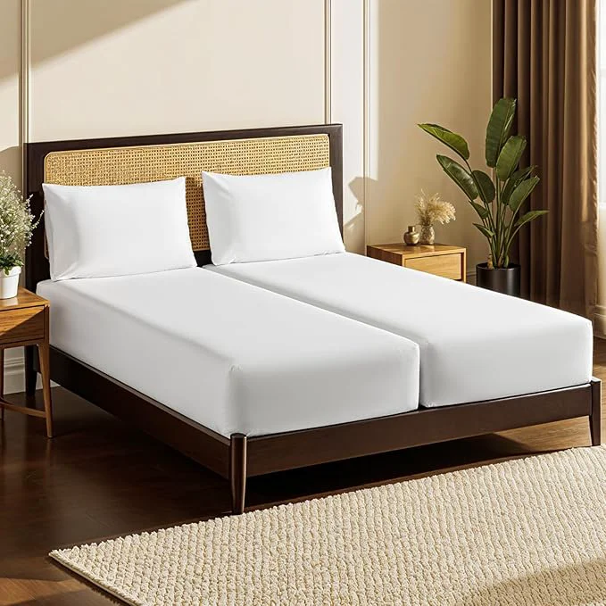 Functional LBRO2M Split King Sheet Sets for Adjustable Bed 1000 Thread Count Egyptian Proven