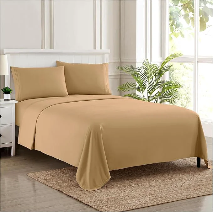 Optimized Twin Sheets - Breathable Luxury Sheets - 1800 Supreme Collection Extra Soft Healthy