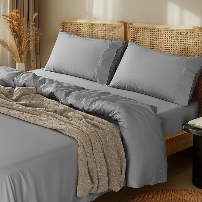 Breathable LBRO2M 1000 Thread Count Egyptian Cotton Sheets Set Twin XL 3 Piece Sets High-End