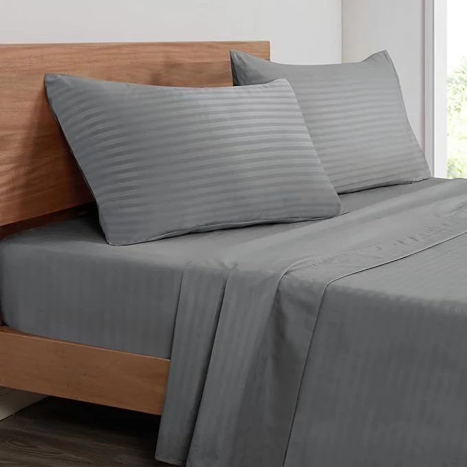 Certified Mejoroom Striped Full Size Sheets – Extra Soft Full Size Bed Sheets Breathable