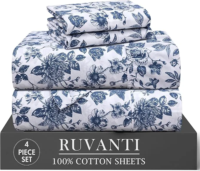 Relaxed RUVANTI 4 Pcs Cotton Sheets World-Class