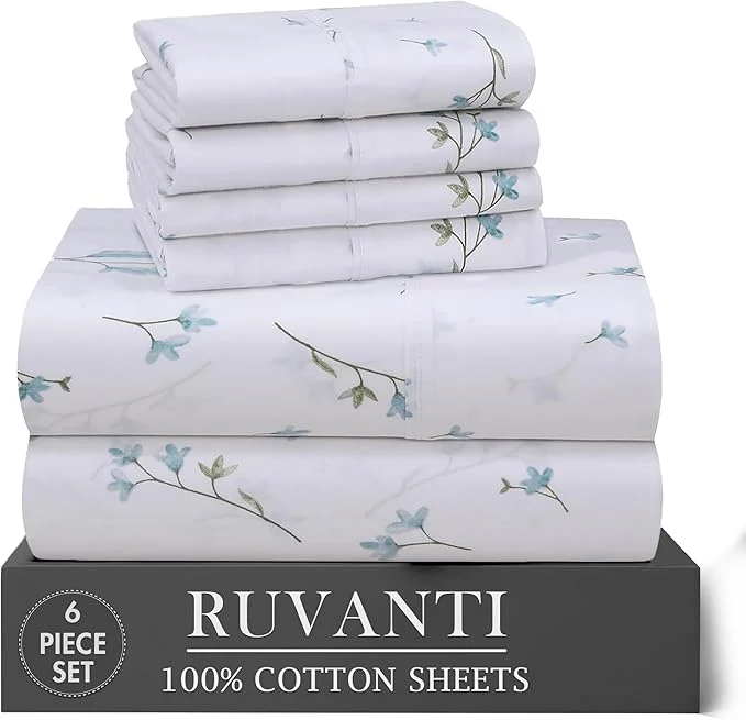 First-Class RUVANTI 6 Pcs Cotton Sheets Stylish