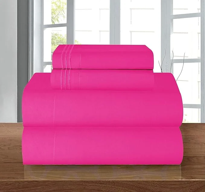 Long-Lasting Elegant Comfort Luxury 1500 Premium Hotel Quality Microfiber 4-Piece Sheet Set Superior