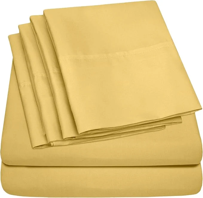 Fine Crafted Sweet Home Collection 6 Piece 1500 Supreme Collection Brushed Microfiber Deep Classic