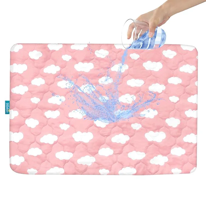Soft Pack and Play Mattress Protector Sheets Fitted Waterproof Playard Mattress Pad Relaxed