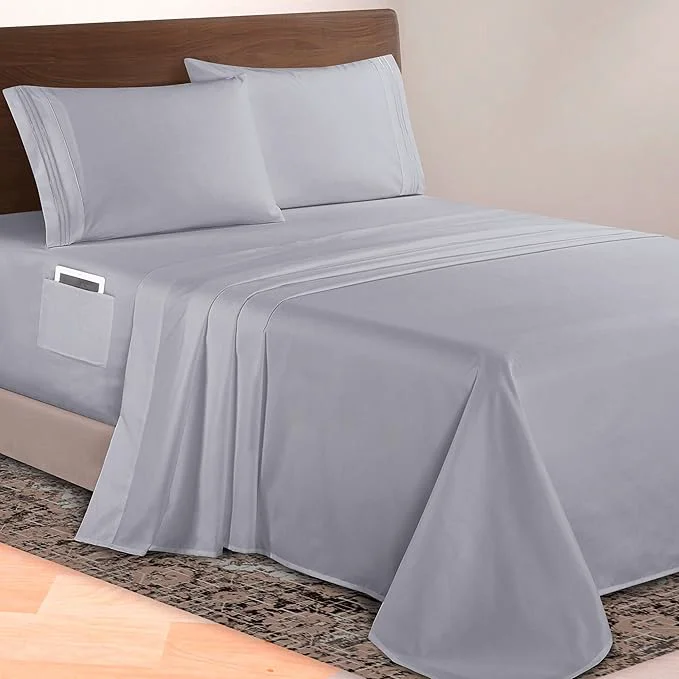 Minimalist Elegant Comfort Luxurious 1500 Premium Hotel Quality Microfiber 4-Piece Sheet Expertly Made