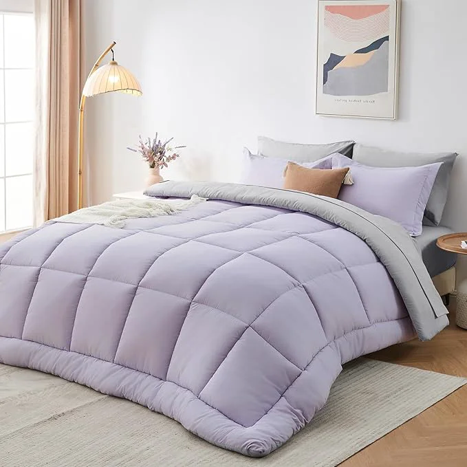 Selected Sasttie Twin Comforter Set 5 Pieces Reversible Bed in a Bag Twin Complete Minimalist