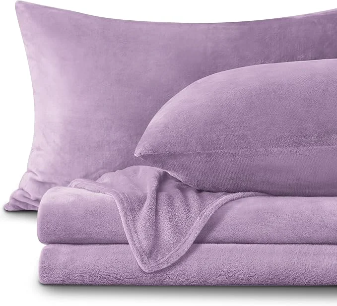 Crafted BEDELITE Flannel Sheets Twin Size Lavender Versatile