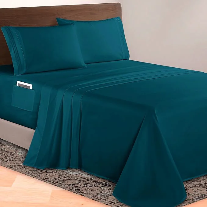 High-Quality Elegant Comfort Luxurious 1500 Premium Hotel Quality Microfiber 4-Piece Sheet Efficient