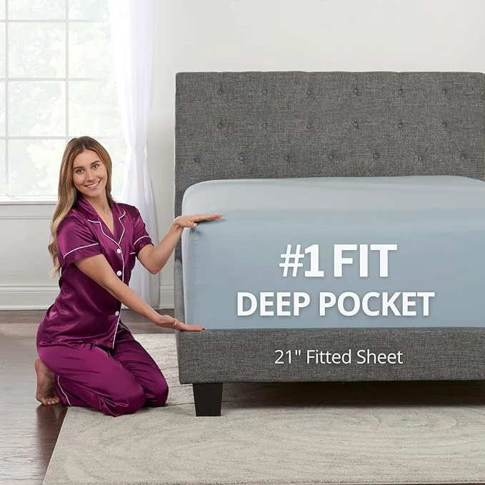 Efficient Twin XL Deep Pocket Fitted Sheet – 17 Outstanding