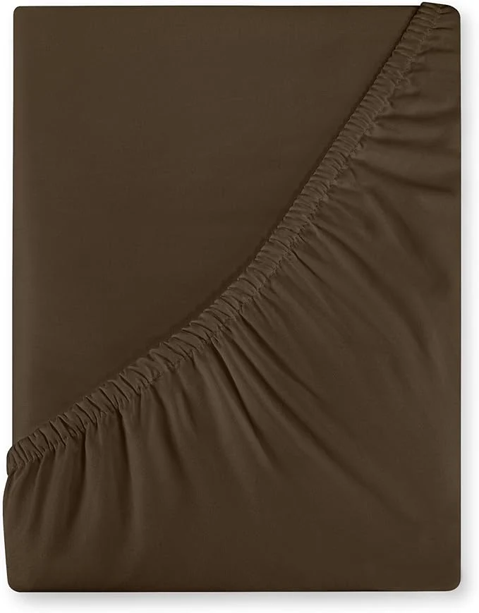 Comfortable Royale Linen 400 Thread Count American Grown Cotton Fitted Sheet Twin Size Quality