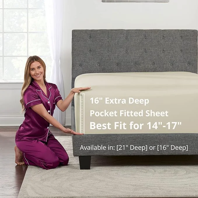Contemporary DeaLuxe California King Fitted Sheet Only Authentic