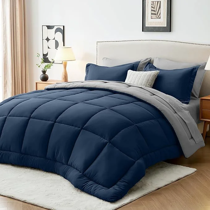 Trendy Sasttie Twin Comforter Set 5 Pieces Bed in a Bag Twin Complete Bedding Set Sustainable