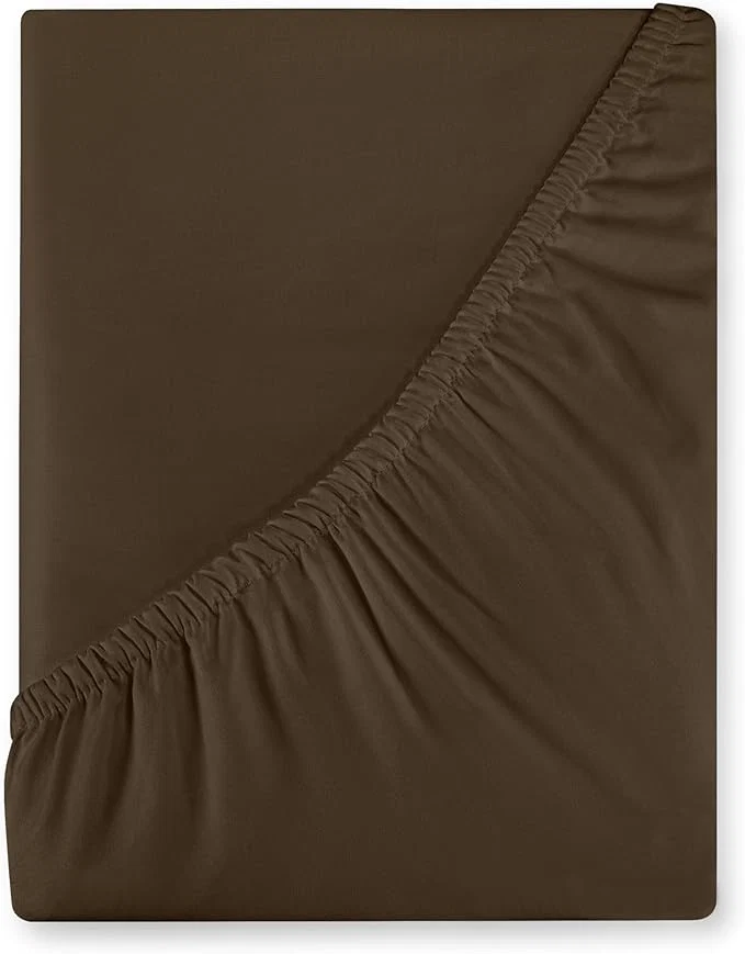 Breathable Royale Linens 400 Thread Count American Grown Cotton Fitted Sheet King Size User-Friendly