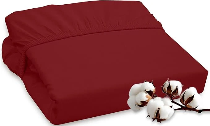 Detailed ROYALE LINENS 300 Thread Count Long Staple Combed Cotton Fitted Sheet Twin Enhanced