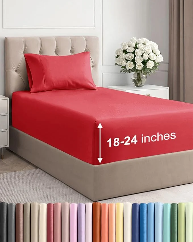 Fast Extra Deep Twin Sheet Set Casual