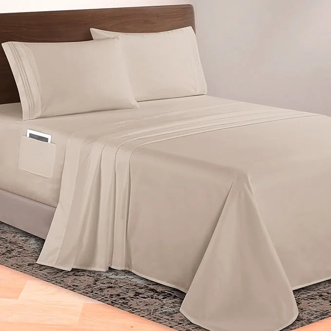 High-Performance Elegant Comfort Luxurious 1500 Premium Hotel Quality Microfiber 4-Piece Sheet Next-Generation