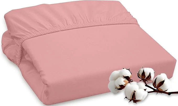 Trendy ROYALE LINENS 300 Thread Count Long Staple Combed Cotton Fitted Sheet Twin Responsible