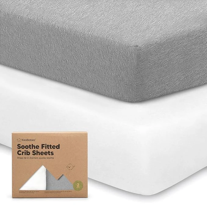 Environmentally Friendly KeaBabies 2-Pack Organic Crib Sheets Secure