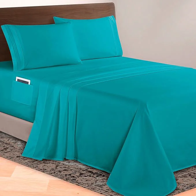 Modern Elegant Comfort Luxurious 1500 Premium Hotel Quality Microfiber 4-Piece Sheet Stylish