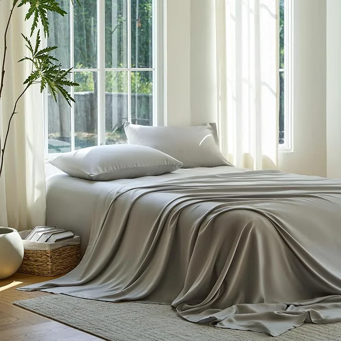 World-Class DOZ Sheet Set Viscose derived from Bamboo Organically Grown Buttery Soft Genuine