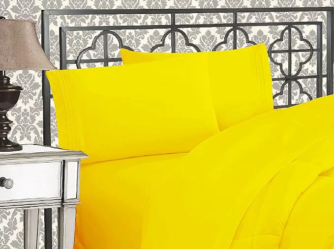 Organic Elegant Comfort Luxurious 1500 Premium Hotel Quality Microfiber Three Line Breathable