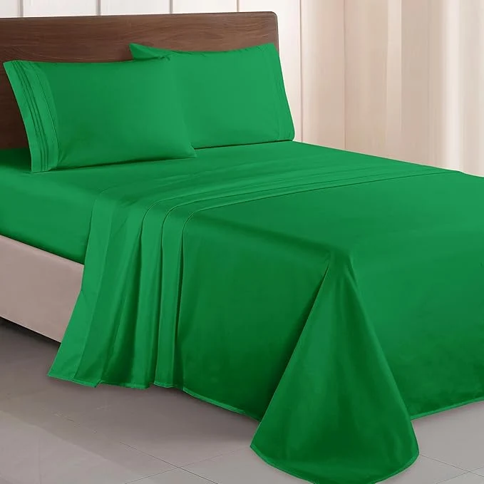 Solid Elegant Comfort Luxurious 1500 Premium Hotel Quality Microfiber Three Line Superior