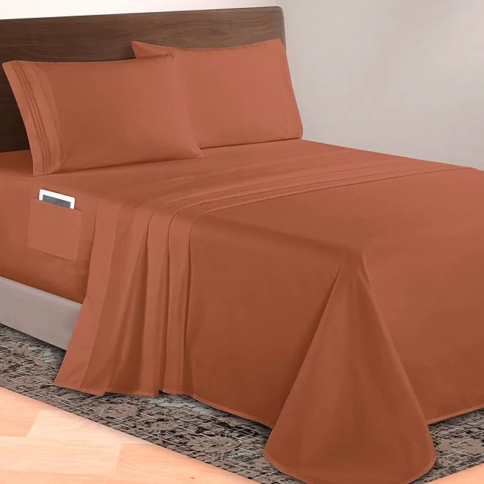 Innovative Elegant Comfort Luxurious 1500 Premium Hotel Quality Microfiber 4-Piece Sheet Excellent