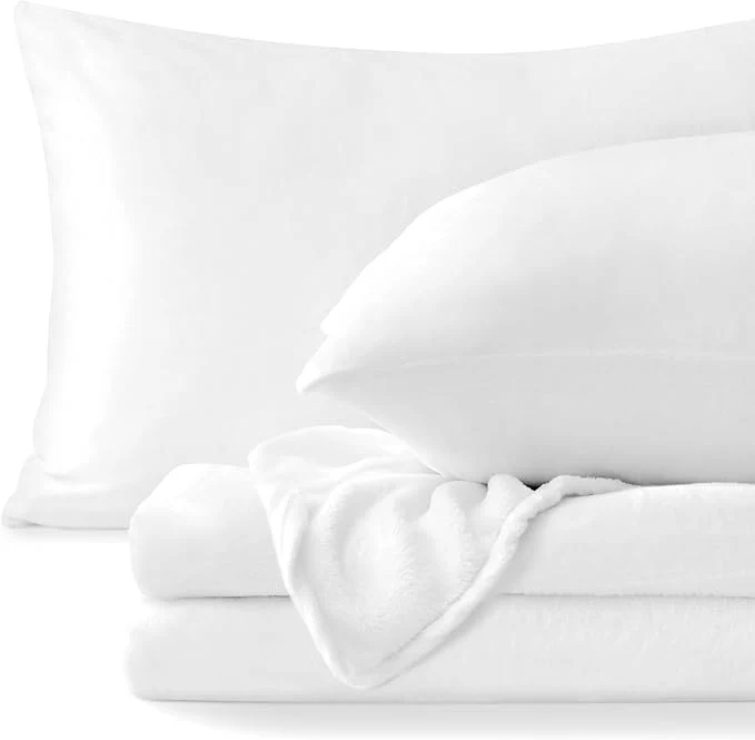 Authentic BEDELITE Flannel Sheets Full Size Bright White Elite