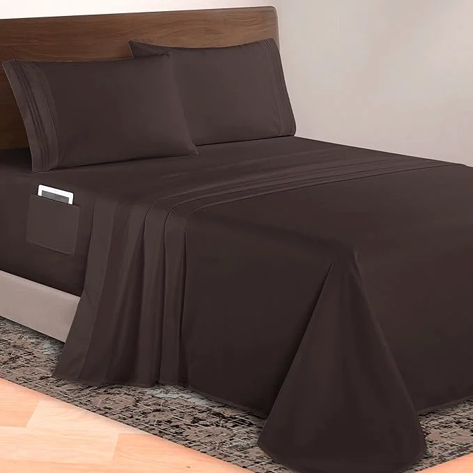 Powerful Elegant Comfort Luxurious 1500 Premium Hotel Quality Microfiber 4-Piece Sheet Prestigious