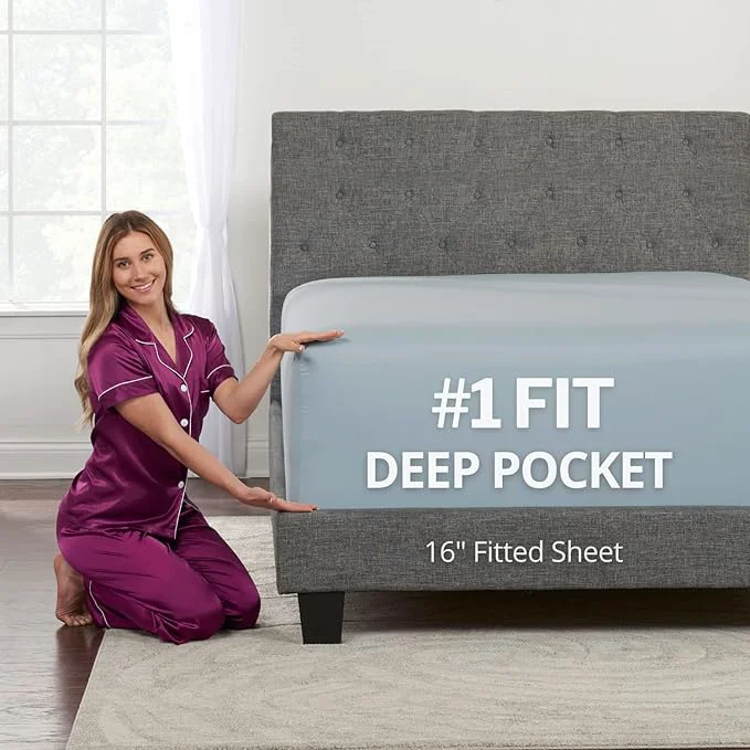 User-Friendly DeaLuxe Queen Size Fitted Sheet Smart